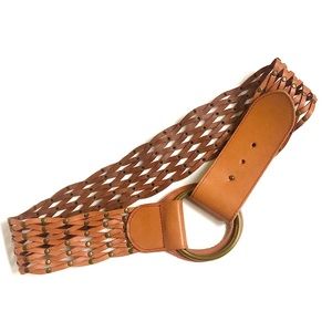 Linea Pelle Woven Leather Hip Belt
